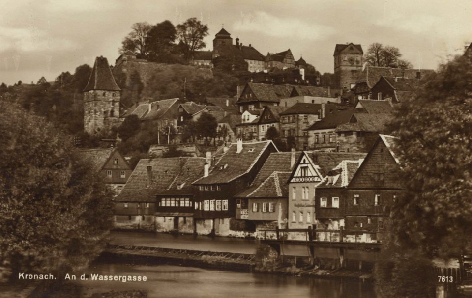 Kronach, Bayern - Wassergasse (Zeno Ansichtskarten)