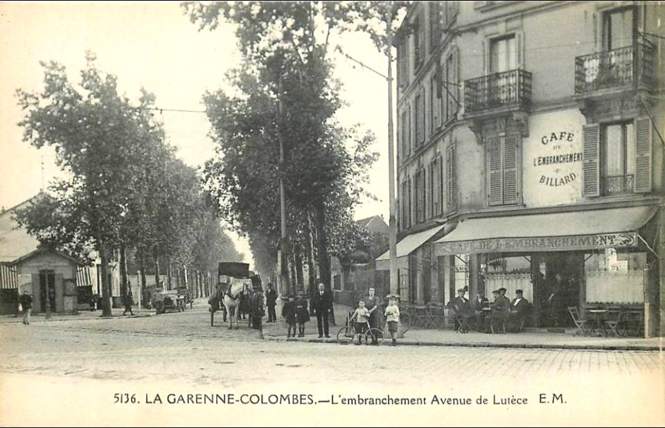 La Garenne-Colombes.Embranchement avenue de Lutece