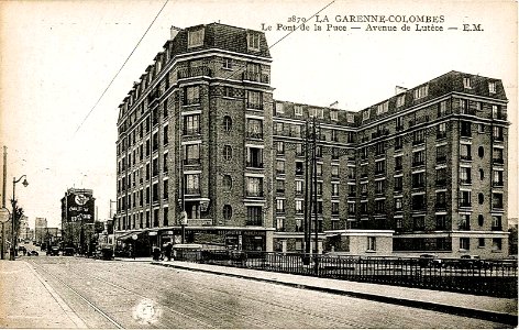 La Garenne Colombes.Avenue de Lutèce.Avenue du Général de Gaulle.pont de la Puce