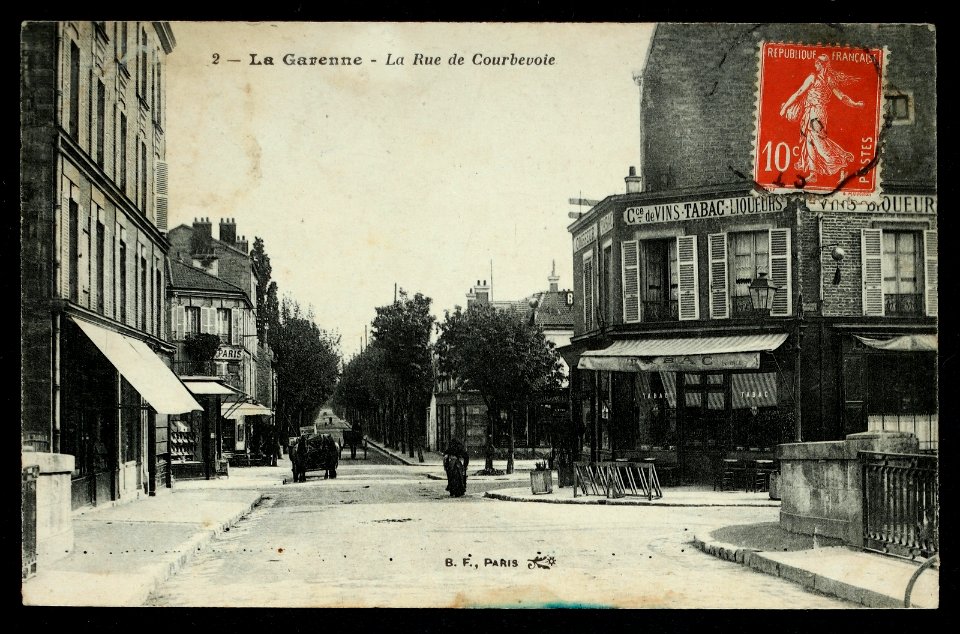 La Garenne-Colombes.Rue de Courbevoie