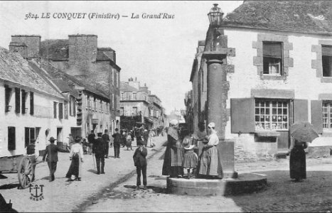 La Grand'Rue du Conquet vers 1930
