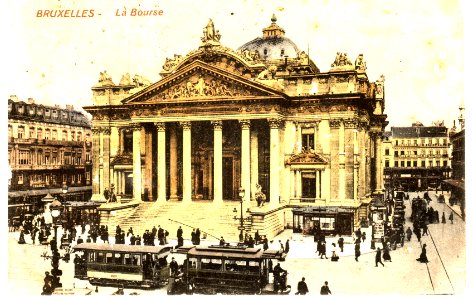 La Bourse, Bruxelles - 1910 (1) photo