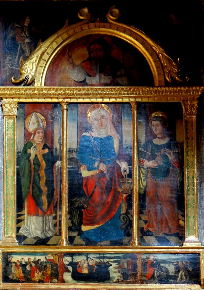 La Brigue - Collégiale Saint-Martin - Retable de sainte Marthe -1