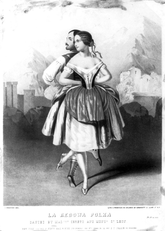 La Redowa Polka, danced by Mad. Cereto & Mons. St. Leon LCCN2001701546