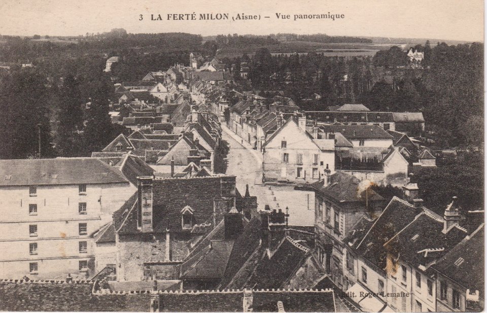 La Ferté Milon- Vue panoramique (CP Bourgogne)