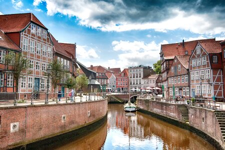 Hanseatic city architecture water