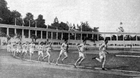 La finale du 5000 mètres aux JO de 1920