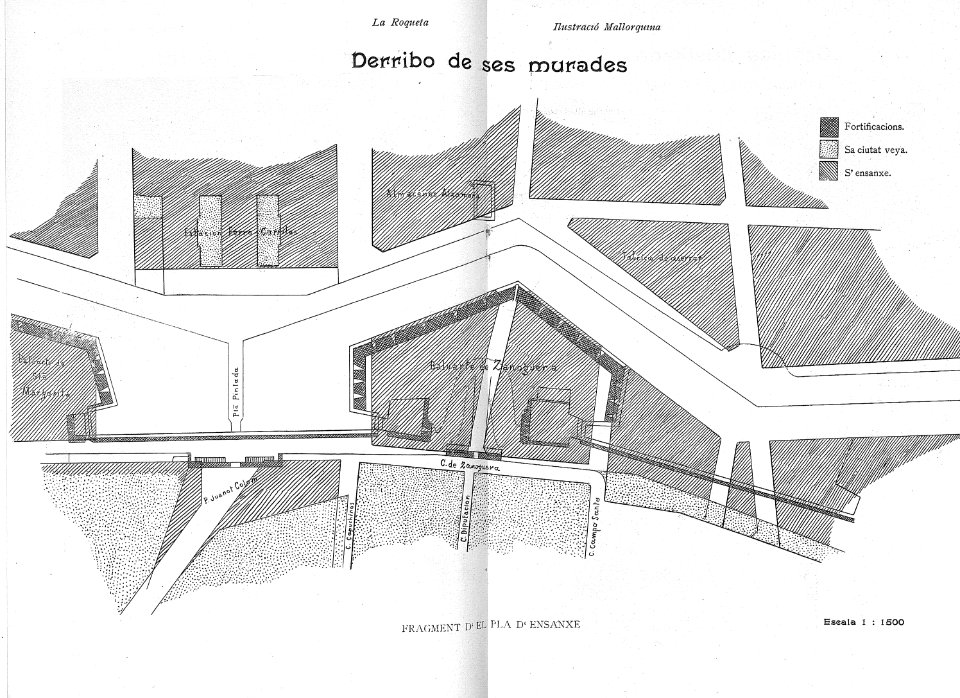 La Roqueta - Fragment del Pla d'Ensanxe
