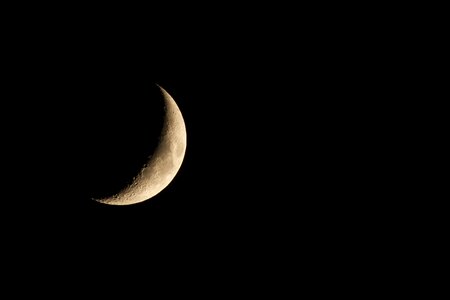 Increasingly moon craters night