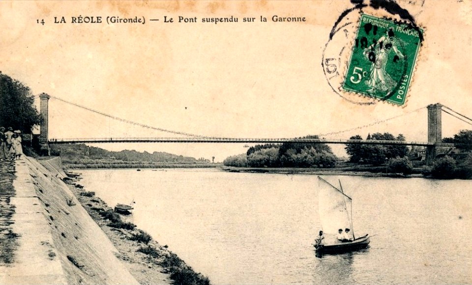La Réole - Pont suspendu 10