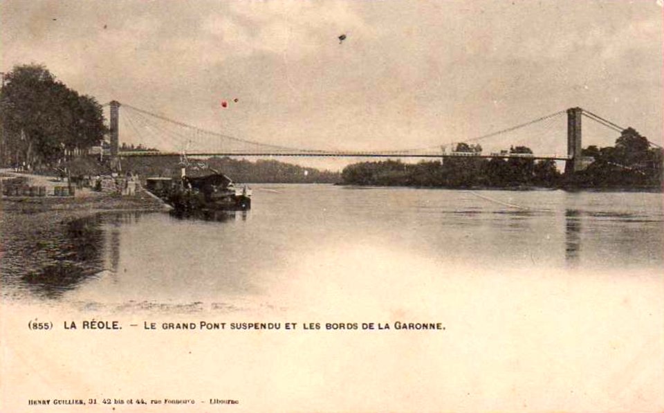 La Réole - pont suspendu 14