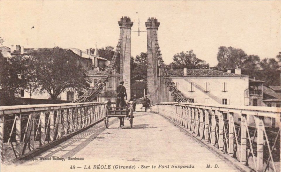 La Réole - Pont suspendu 4