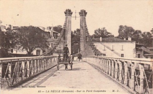La Réole - Pont suspendu 4
