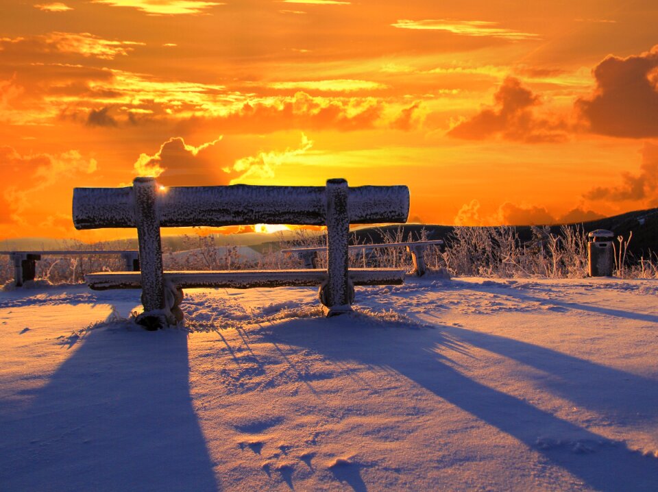 Valley winter snow