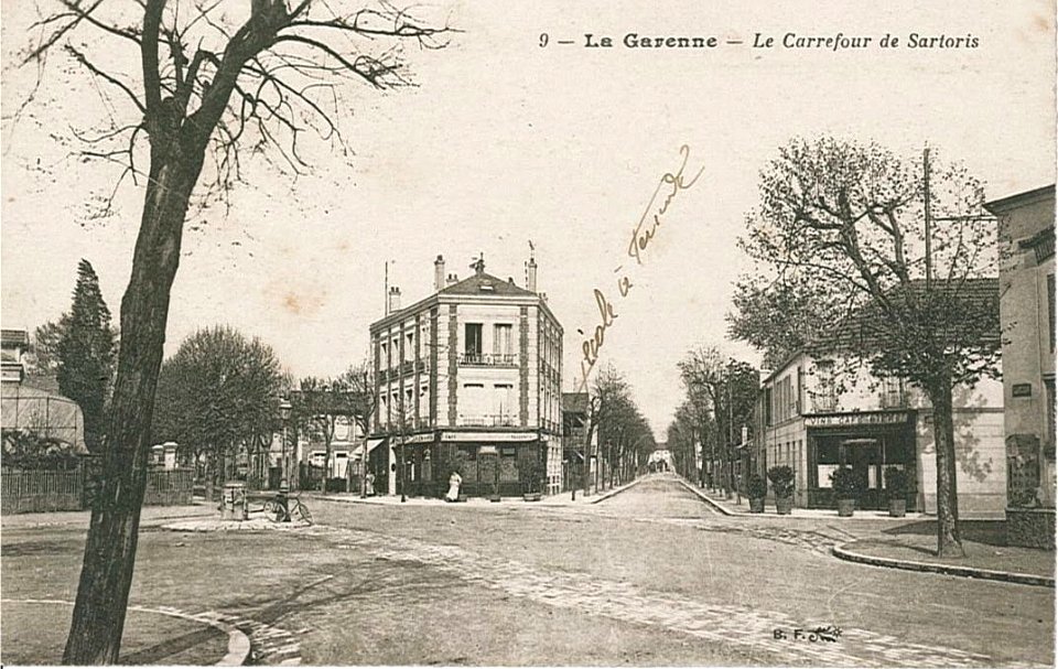 La Garenne Colombes.Rond Point Valpacos.Rue de l'Aigle.Rue Sartoris