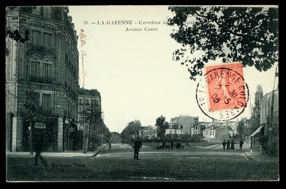 La Garenne-Colombes.Place de Belgique.Carrefour de Charlebourg.Avenue Conté