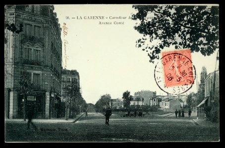La Garenne-Colombes.Place de Belgique.Carrefour de Charlebourg.Avenue Conté