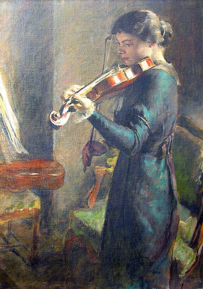 La Violoniste par François Guiguet 1914