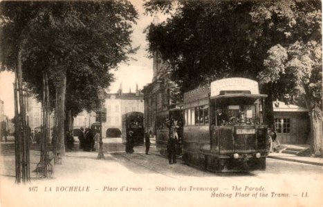 La-Rochelle Place d Arme Tramway Mékarski