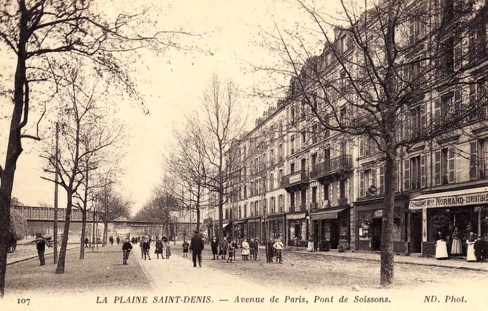 La-Plaine-Saint-Denis-Avenue de Paris Pont de Soissons 1900