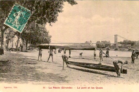 La Réole - pont suspendu 15
