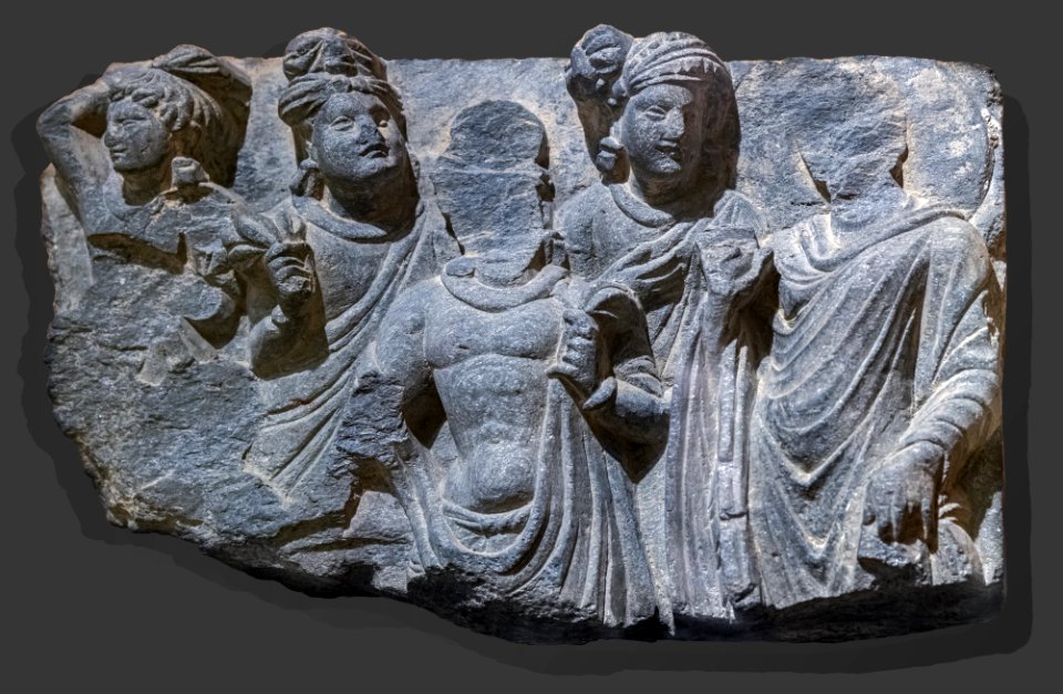 Labit - Buddha with four characters - Karkhi (Gandhara) - Greco-Buddhist art
