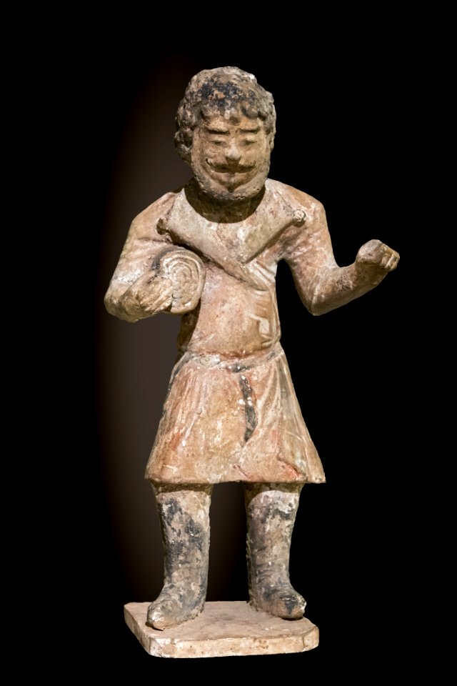 Labit - Mingqi - Statuette funéraire - Marchand de tissus - Dynastie Tang - Inv.76 2 1