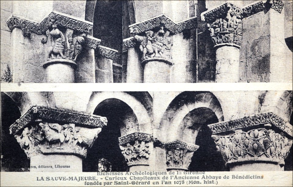La Sauve - Abbaye - chapiteaux 1