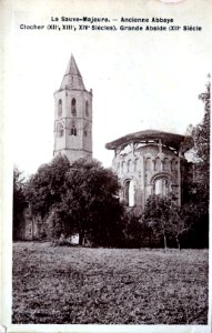 La Sauve - Abbaye - clocher abside 1a