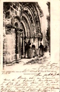 La Réole - église portail 1