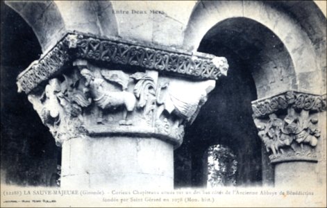 La Sauve - Abbaye - chapiteaux 4