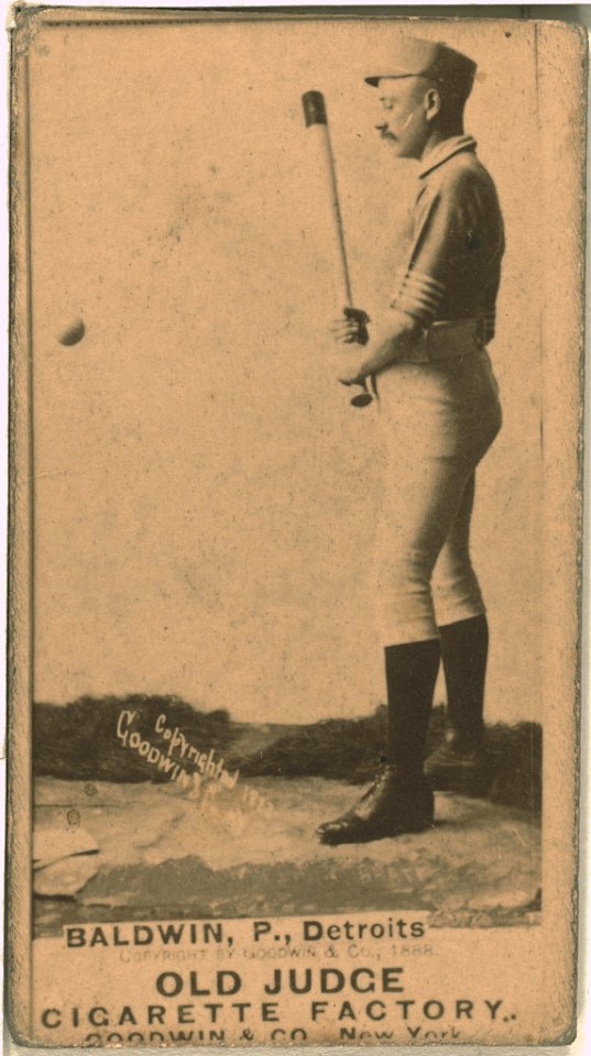 Lady Baldwin, Detroit Wolverines, baseball card portrait LCCN2007686512