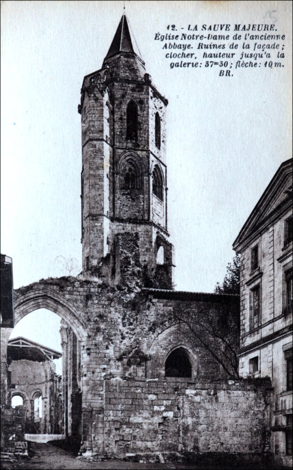 La Sauve - Abbaye clocher 1c
