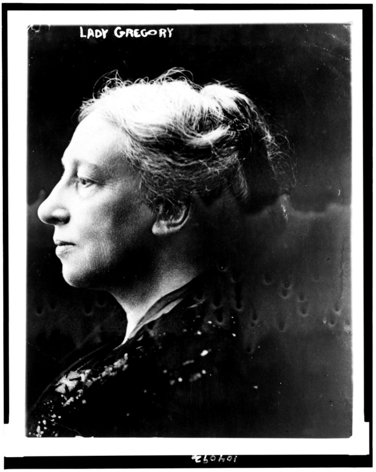 Lady Isabella Augusta Gregory, head-and-shoulders portrait, facing left LCCN91739036