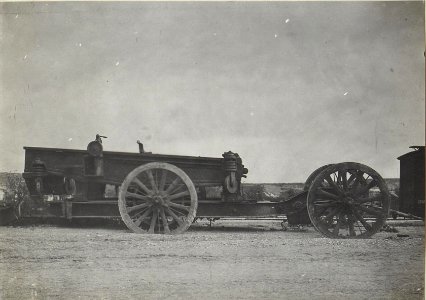 Lafette eines schweren französischen Geschützes. (Ronchi, Mitte Mai 1918.) (BildID 15664950)