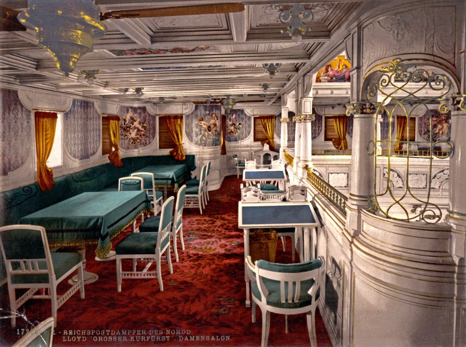 Ladies Salon of SS Grosser Kurfürst