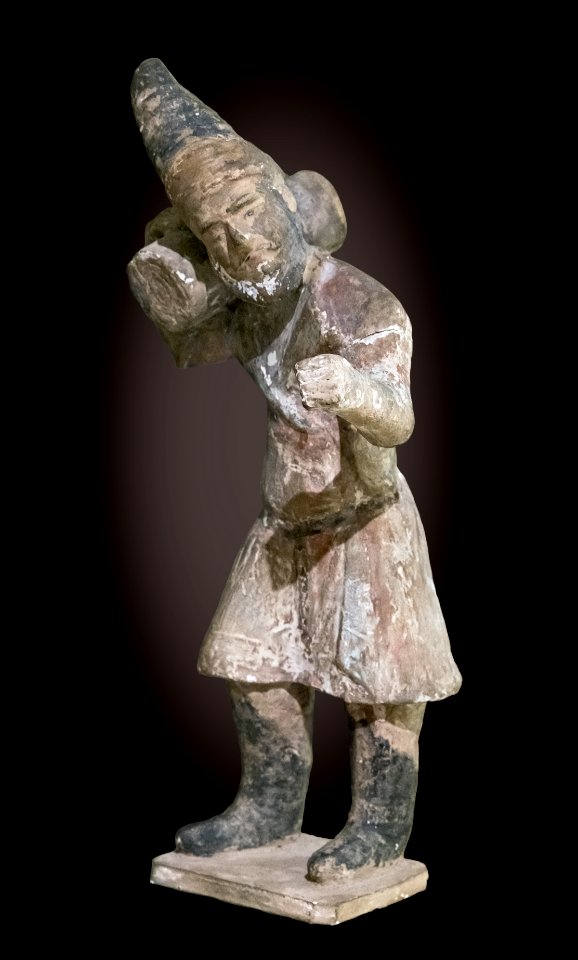 Labit - Mingqi - Statuette funéraire - Marchand de tissus - Dynastie Tang - Inv.76 2 02