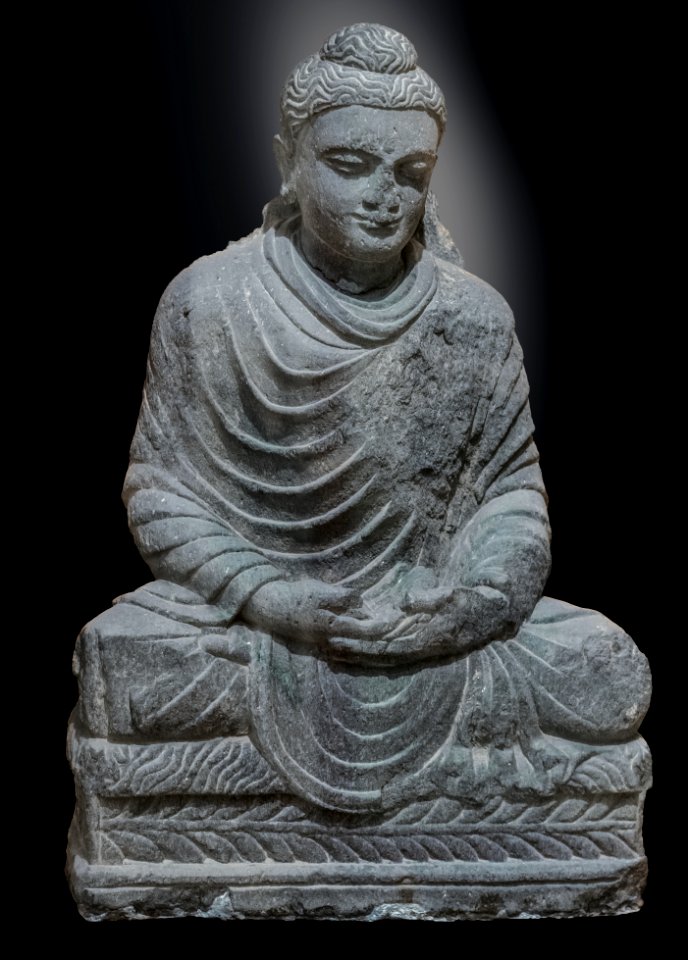 Labit - Sitting Buddha meditating - Swat Valley, Gandhara, Pakistan D. 70.1.2