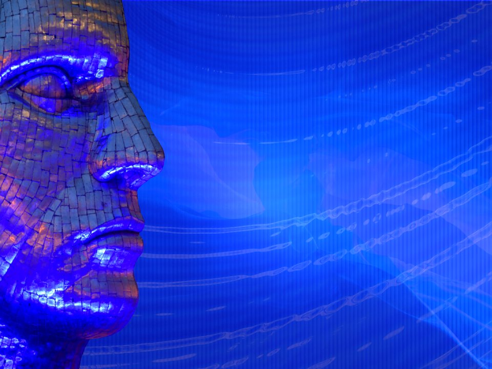 Background creativity blue
