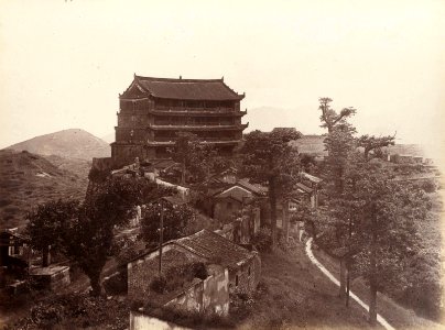 Lai Afong, Five Stories Pagoda Guangzhou, c1880 photo