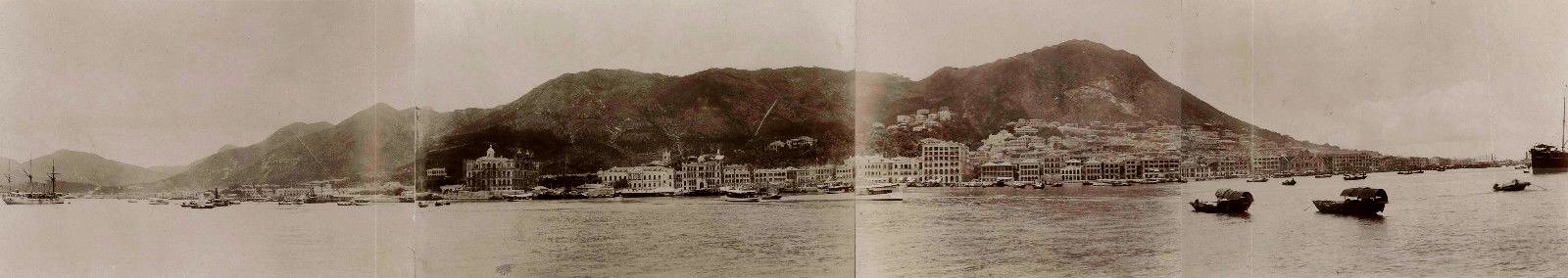 Lai Afong, Hong Kong panorama, c1880