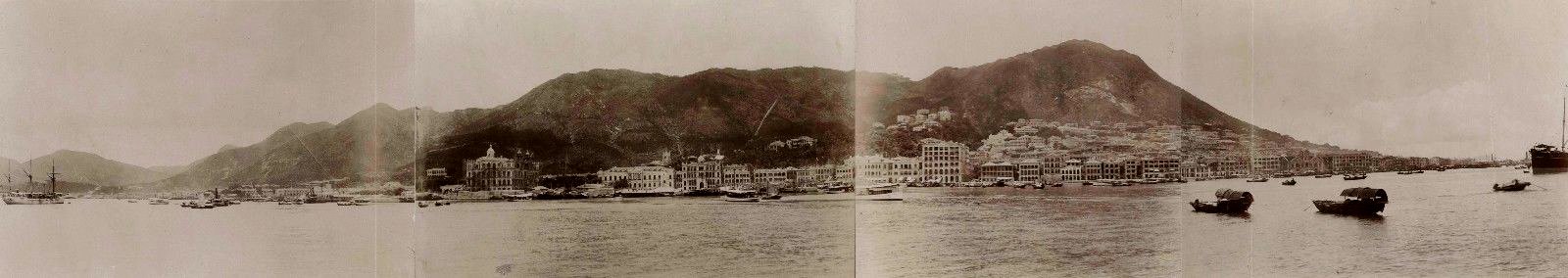 Lai Afong, Hong Kong panorama, c1880 photo