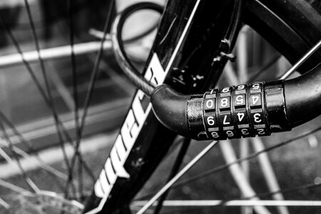 Cycle lock gray bike