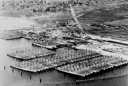 Laid up destroyers at San Diego in 1922