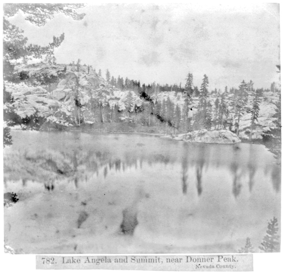 Lake Angela and Summit, near Donner Peak, Nevada County LCCN2002722244