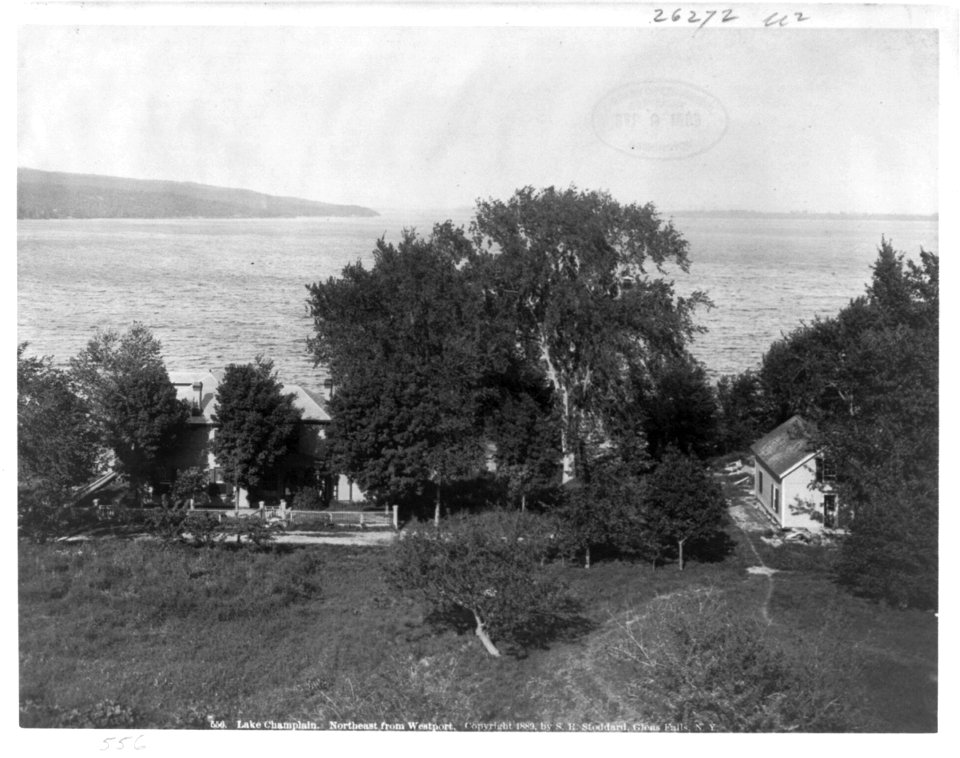 Lake Champlain, Westport, N.Y.- Northeast from Westport LCCN2003674967