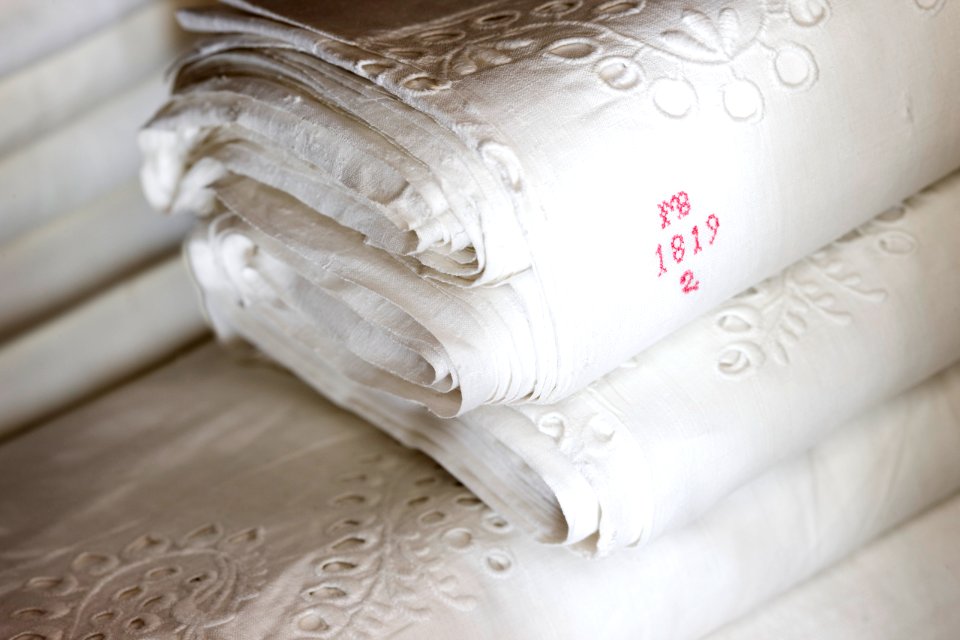 Lakan med broderi - Skoklosters slott - 85948