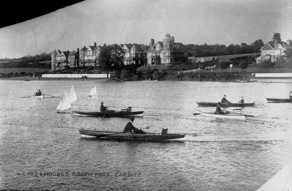 Lake & Houses, Roath Park, Cardiff (4785952)