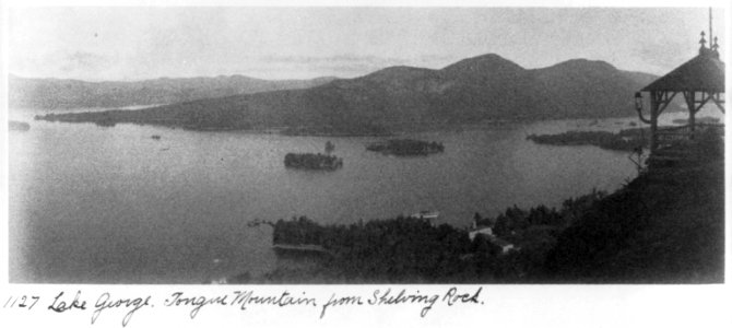 Lake George. Tongue Mountain from Shelving Rock LCCN2006690288