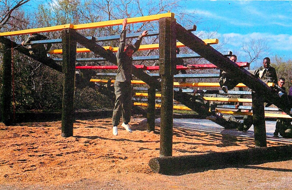 Lackland Air Force Base - Obstacle Course Hanging Ladder Climb